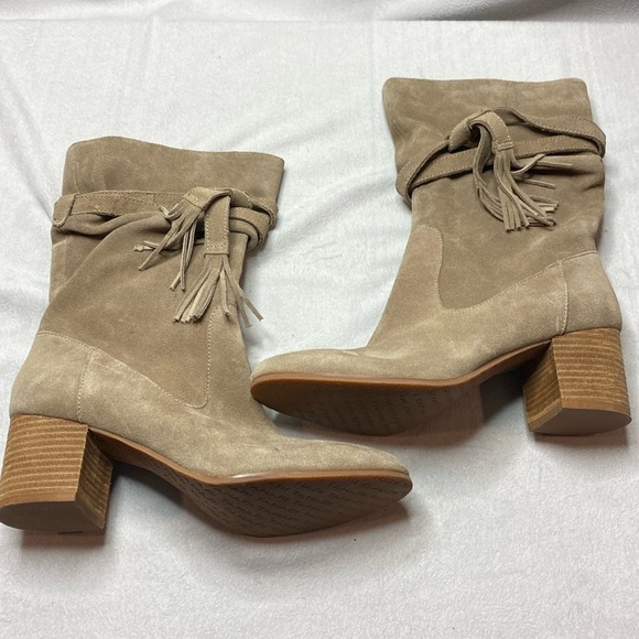 Tahari Johnny heeled leather boots size 8.5 - Picture 1 of 8